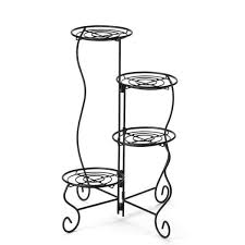 Get free shipping on qualified plant stands or buy online pick up in store today in the outdoors department. Worth Garden 11 In X 9 In X 27 In 4 Tier Metal Plant Stand Flower Pot Holder 3935 The Home Depot