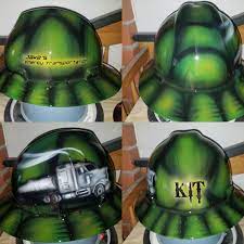 Custom Hard Hat Turtle Shell Looking Base With Big Rig Zimmerdesignz Gmail Com Customhardhat Hardhat Zimmerdesignz Custom Hard Hats Hard Hats Hard Hat