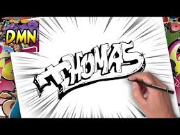 Como Dibujar El Nombre Thomas How To Draw The Name Thomas Youtube