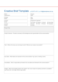 We have seen many advertising agencies using workflow management software to facilitate the development of briefs. 40 Creative Brief Templates Examples á… Templatelab
