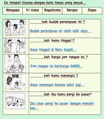 Bahasa melayu tahun 3pemahaman tentang kata tanya dan ayat tanya. Ficha De Kata Tanya