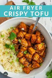 Air Fryer Tofu Crispy Fried Tofu In 2020 Air Fryer Recipes Healthy Tofu Recipes Easy Vegetarian Slow Cooker Recipes