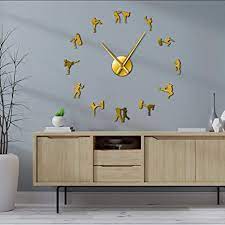 Maybe you would like to learn more about one of these? Amazon Com Mubgo Wall Clocks Gold Korean Martial Art Taekwondo Figures Diy Giant Wall Clock Kickboxing Karate Guys Wall Stickers Decorative Large Wall Clock Watch 37inch Home Kitchen