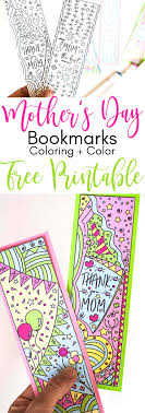 Click here to download your free printables! Coloring Mother S Day Bookmarks Free Printable