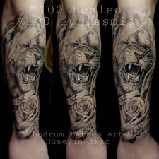 Lion Half Sleeve Tattoo