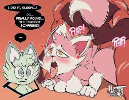 chikn nuggit, milkshek (chikn nuggit), slushi (chikn nuggit), misterj,  anthro - Furry 34 com