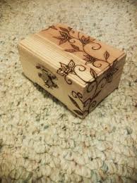 Simple Wood Burned Flower Design Box Wood Burn Designs Wood Burning Patterns Wood Burning Techniques