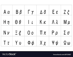 Greek Alphabet Uppercase And Lowercase Letters