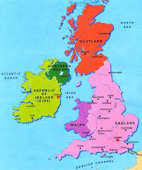 Located in northwest europe, scotland is one of the four countries that spanning more than 30,000 square miles, it takes up the northern third of great britain, and is bordered on the south by england. England Ireland Scotland Map Danzabelica