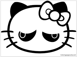 So here is all of the cat memes i did make (◉‿◉) (reddit.com). Hello Kitty Grumpy Cat Meme Coloring Pages Cartoons Coloring Pages Coloring Pages For Kids And Adults