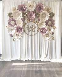 Mauve Dusty Rose Paper Flower Backdrop Engagement Baby Shower Bridal Shower We Bridal Party Flowers Bridal Shower Balloons Decorations Blush Bridal Showers