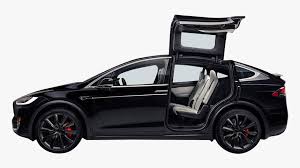 Chrome bodyside insert and black fender flares. Tesla Model X P100d In Black Von Der Seite Model X Tesla Promo Hd Png Download Kindpng
