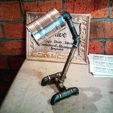 ideya lampy iz vodoprovodnyh trub i konservnoj banki ruchnaya rabota cvet na vybor na foto maket bez provodki cena o instagram posts man cave home appliances