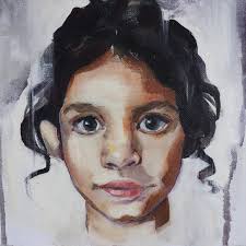 Young Girl Painting by Alexa Snyder