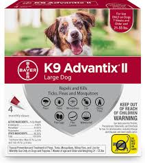 K9 Advantix Ii Flea Tick Mosquito Prevention For Large Dogs 21 55 Lbs 4 Treatments