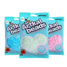 Artkal 7 Glow In Dark Colors 1000 Pcs Bag S 5mm Perler Beads Diy Educational Puzzle Toys