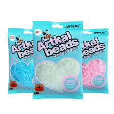 artkal 7 glow in dark colors 1000 pcs bag s 5mm perler beads diy educational puzzle toys