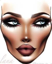 Makeup Cosmetics Facechart Nuetral Nuetralmakeup