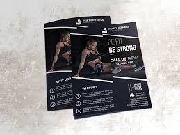 fitness gym flyer by rock design on