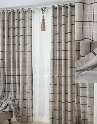 Romantic Plaid Room Darkening Gray Print Prairie Style Curtains Curtains Living Room Rustic Curtains Living Room French Country Living Room