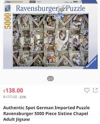 Maybe you would like to learn more about one of these? Ravensburger Jigsaw Puzzle Sistine Chapel Toys Games Others On Carousell