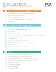 Our free restaurant cleaning checklist pdf also includes a blank restaurant daily cleaning schedule template. Daily Cleaning Checklist For Commercial Kitchens Cleaning Checklist Kitchen Cleaning Checklist Daily Cleaning Checklist