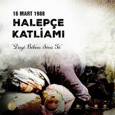 16 mart 1988 tarihinde çoğu kadın ve çocuklardan oluşan 5 bini aşkın kişi, irak'ın devrik diktatörü saddam hüseyin'in emriyle halepçe'ye savaş uçakları ile . Halepce Katliami Elma Kokusuyla Gelen Ayder Diyarbakir Facebook