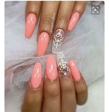 Coffin nails could be exactly what you need in your life. Coral Orange Coffin Nails Novocom Top