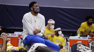 During the second quarter of a feb. Anthony Davis Injury Update Lakers Star Cleared To Advance Court Work But Return Doesn T Appear Imminent Cbssports Com