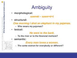 One Morning I Shot An Elephant In My Pajamas Ambiguity Syntax And Parsing Introduction To Computational Linguistics 28 March Ppt Download