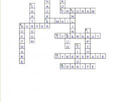 Enter a crossword puzzle clue and either the length of the answer or an answer pattern. Computer And Internet Crossword Puzzle Answers