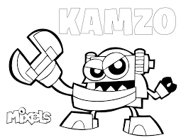 Mixels Coloring Page Kamzo Png 2 200 1 700 Pixels Lego Coloring Pages Coloring Pages Lego Coloring