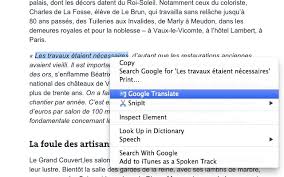 Nous pouvons traduire du français en 44 langues. Google Traduction