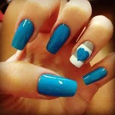 Red + white + blue combo. 40 Blue Nail Art Ideas For Creative Juice