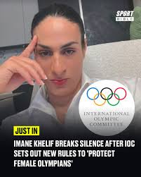 🚨 KHELIF RESPONDS TO NEW RULES 🚨 The Olympics have set out new rules for  female athletes and it hasn't taken her long to respond.