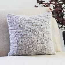 Harmony cable afghan with tassels stunning. Oatmeal Pillow Cover Knitting Pattern By Laurimuks Patterns Crochet Pillow Patterns Free Pillow Covers Pattern Crochet Pillow Pattern