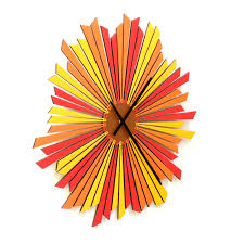 Just add a fresh orange, apple, lemon, lime, pear, banana, or any another convenient fruit or vegetable to the supplied components in this kit and you. The Setting Sun 16 41cm 23 59cm Stylish Wooden Wall Clock In Red Orange Ardeola Online Store Powered By Storenvy