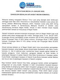 Pemotongan bekalan air ini akan menjejaskan lebih kurang 577 kawasan di daerah klang/shah alam, petaling, gombak, kuala lumpur, kuala langat, dan kuala selangor. Kami Anak Kedah Masalah Air Facebook
