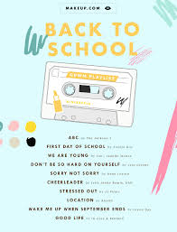 Back To School Spotify Music Playlist And Makeup Tutorial Makeup Com By L Oreal Music Playlist Spotify Music Mood Songs