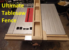 The Ultimate Table Saw Fence For A Cheap Entry Level Table Saw I Built This Fence Out Off Hardwood With Dou Table Saw Fence Diy Table Saw Table Saw Accessories