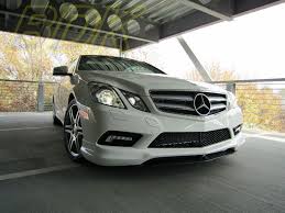 W207 Front Spoiler E300 Fiberglass Unapinted E Class E200 E260 E350 C207 Coupe Carlsson Lip Spoiler Case For Mercedes Benz Coupe Carbon Fiber Mercedes Benz