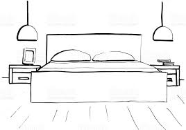 Hand Drawn Sketch Linear Sketch Of An Interior Sketch Line Interior Design Sketches Interior Design Renderings Drawing Interior