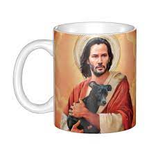 DIY Polnareff And The Holy Ceramic Mugs Customized Jesus Coffee Cups  Creative Present Outdoor Work Camping Cup - AliExpress