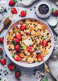 Vegan Pancake Cereal Recipe Tiktok Mini Pancakes Bianca Zapatka Recipes