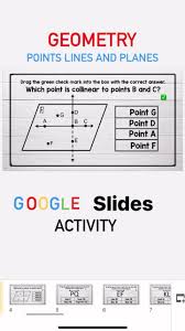 Points Lines And Planes Digital Activity Google Slides Distance Learning Video In 2020 Math Lessons Common Core Math Math Centers