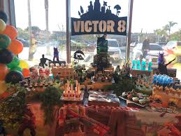 Fortnite Party Candy Table Candy Table Soccer Birthday Parties Soccer Birthday