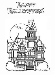 Select from 35450 printable crafts of cartoons, nature, animals, bible and many more. Happy Halloween In Haunted House Coloring Page Coloring Home