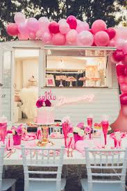 Pretty Pink Glamping Birthday Party Pretty My Party Party Ideas Glamping Birthday Glamping Birthday Party Pink Party Decorations