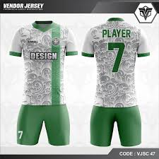 Batik cirebon memiliki 2 kategori desain, yaitu desain keraton dan juga motif pesisiran. Desain Jersey Futsal Printing Warna Putih Hijau Motif Batik Terbaru Vendor Jersey