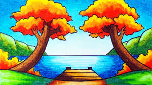 Namun biasanya jika anda menggambar pasti anda. Cara Menggambar Pemandangan Taman Bermain Dengan Oil Pastels Youtube
